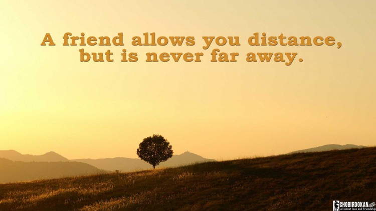 20+ Long Distance Friendship Quotes Images -Chobirdokan