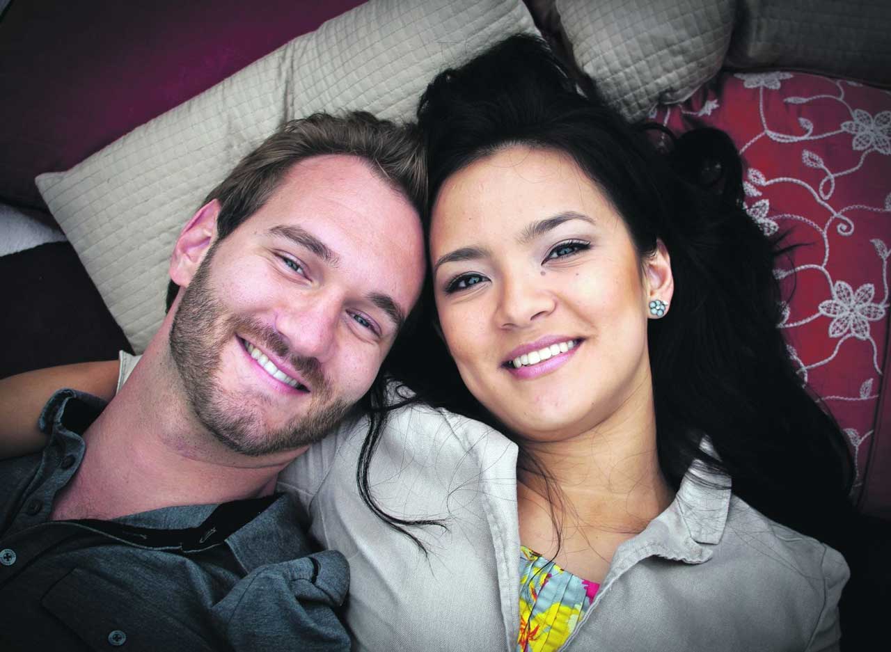 Nick Vujicic and Kanae Miyahara