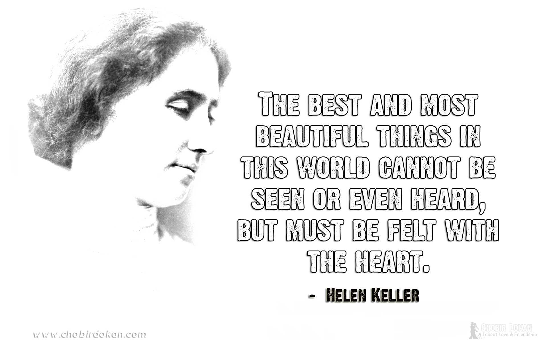 helen keller quotes on love