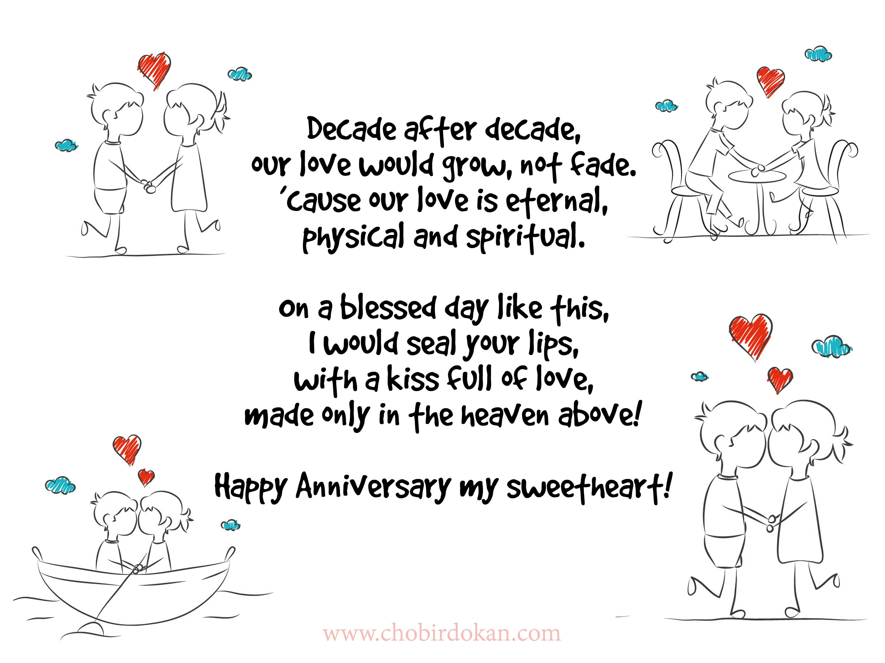romantic anniversary poem for her