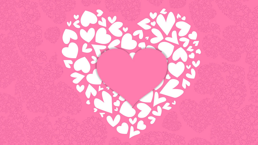 Cute Love Heart wallpaper HD -Free Pink Heart Wallpapers