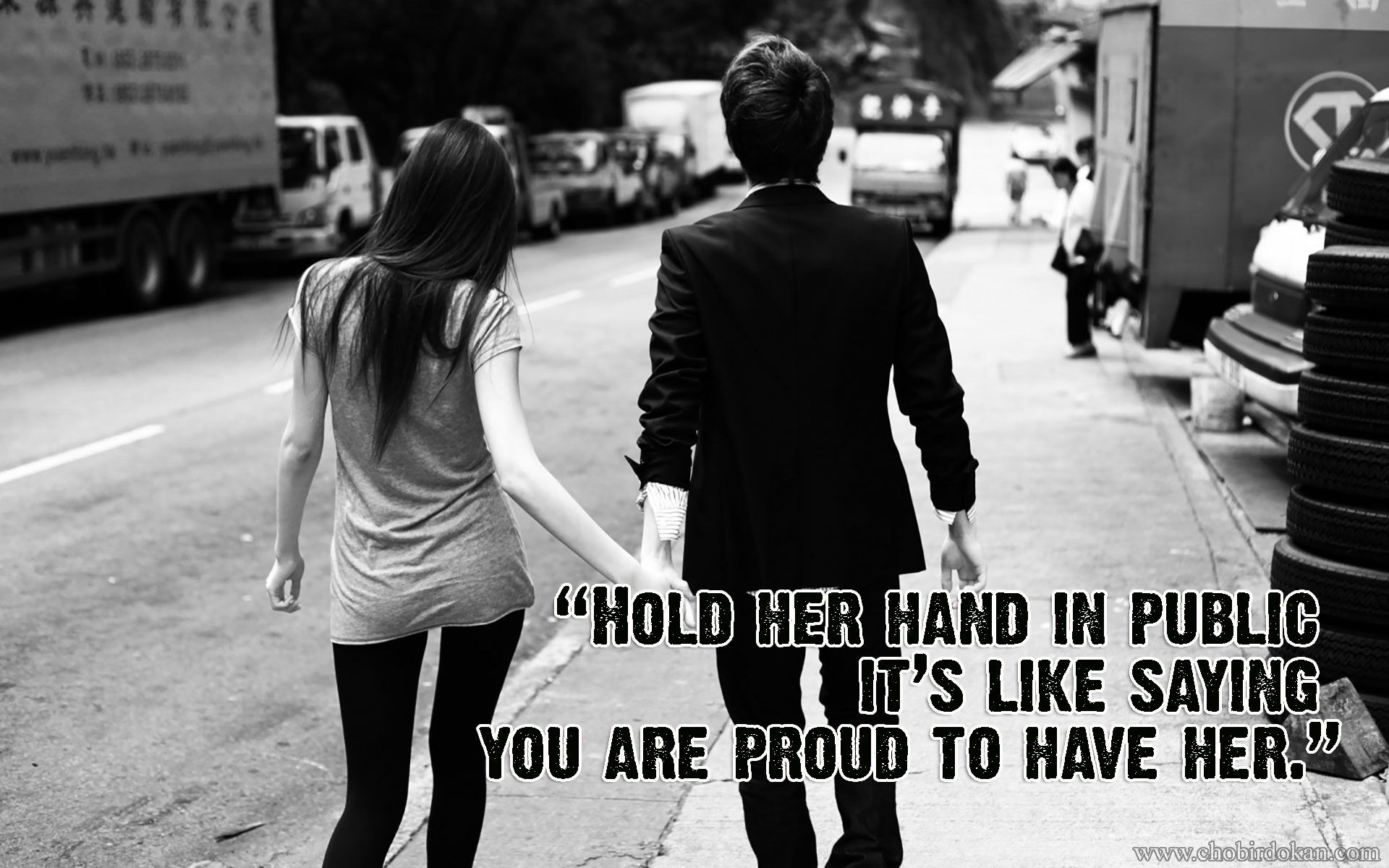 Cute Lover holding hand quotes wallpaper