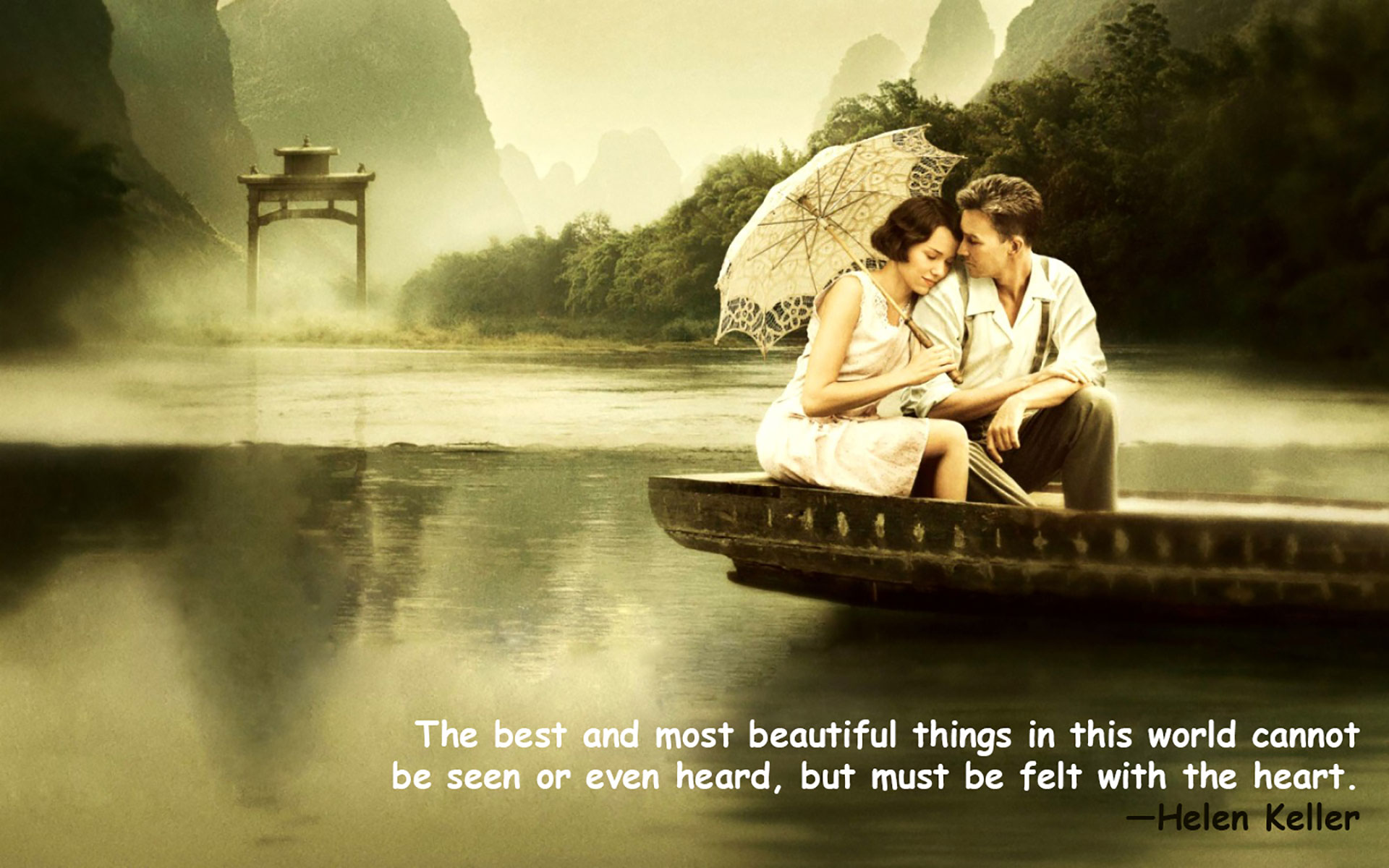 Love Quotes Wallpaper Romantic Couple with Quotes