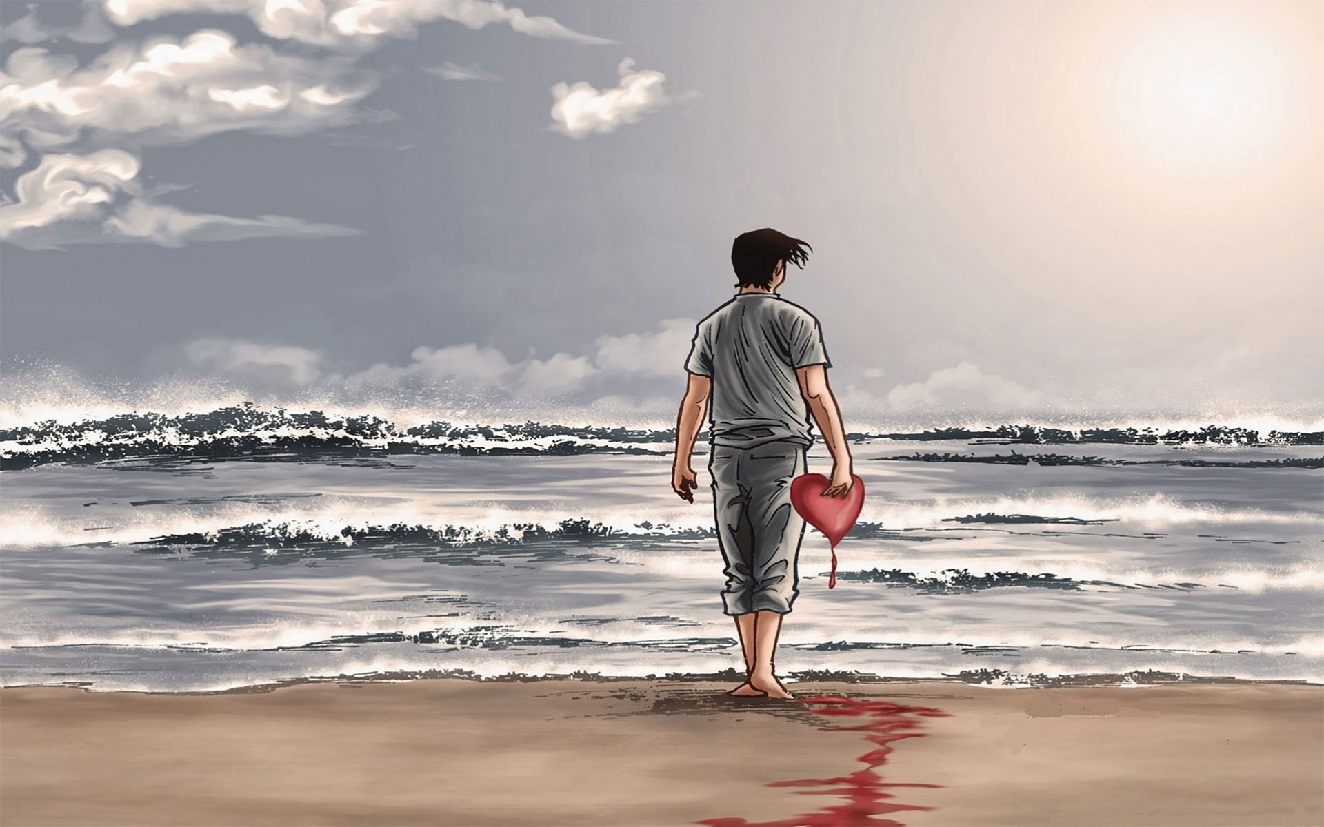 Heart Touching Sad  Boy  Wallpaper  Alone Boy  Sad  Images