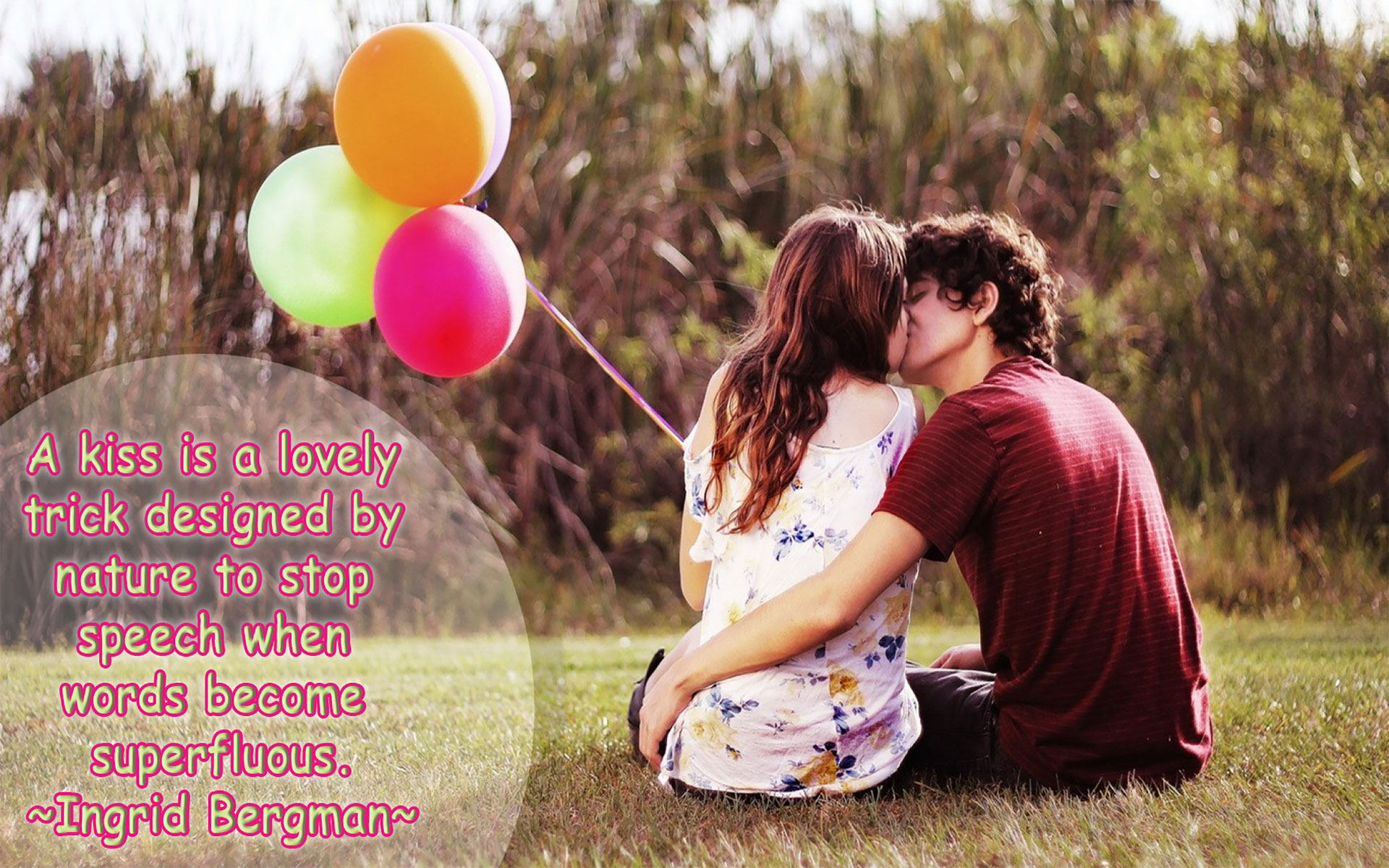 Love Quotes Wallpaper Romantic Couple with Quotes
